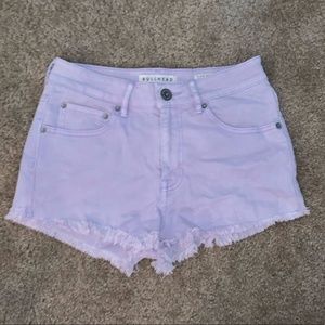 Bullhead lavender demin shorts